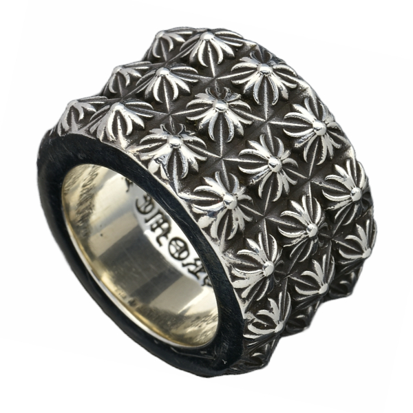 크롬하츠 피라미드 트리플피트 펑크 반지  【매장가 100만원대】