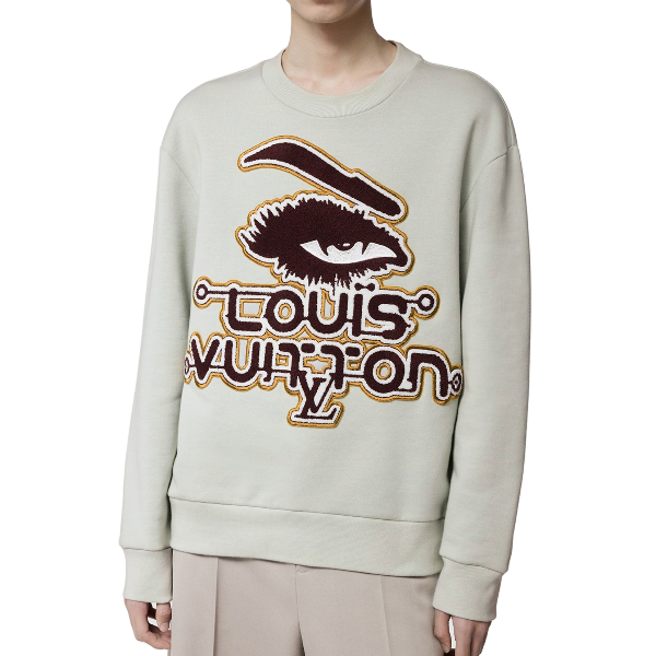 루이비통 자수 코튼 맨투맨 - 잔디집2 OR V공장 【매장 - 리셀가 170만원대】