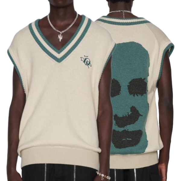 디올 x 트레비스 스캇 니트 조끼 V넥 - V 공장 【매장 - 리셀가 200만원대】