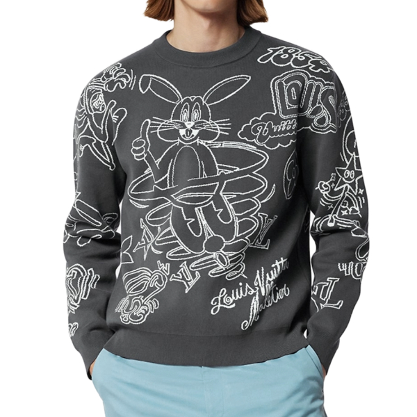 루이비통 카툰 토끼 니트  - V 공장 【매장 - 리셀가 200만원대】