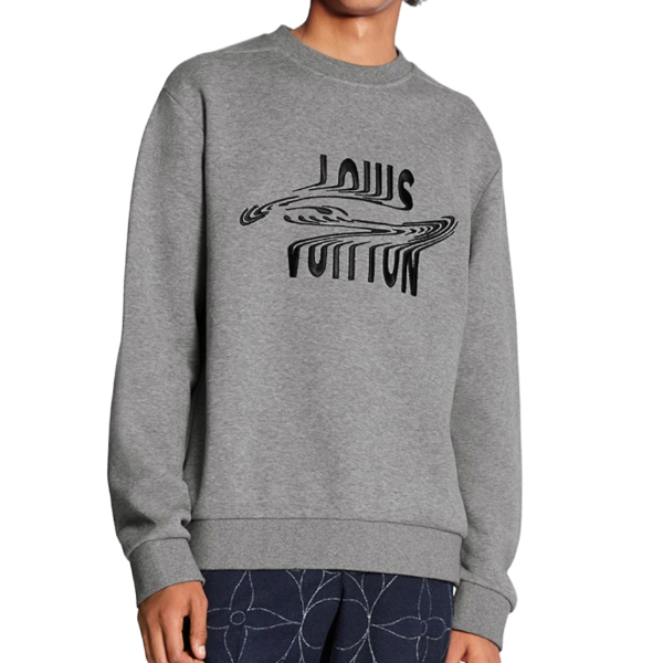 루이비통 프론트 자수 크루넥 맨투맨 - V 공장 【매장 - 리셀가 180만원대】