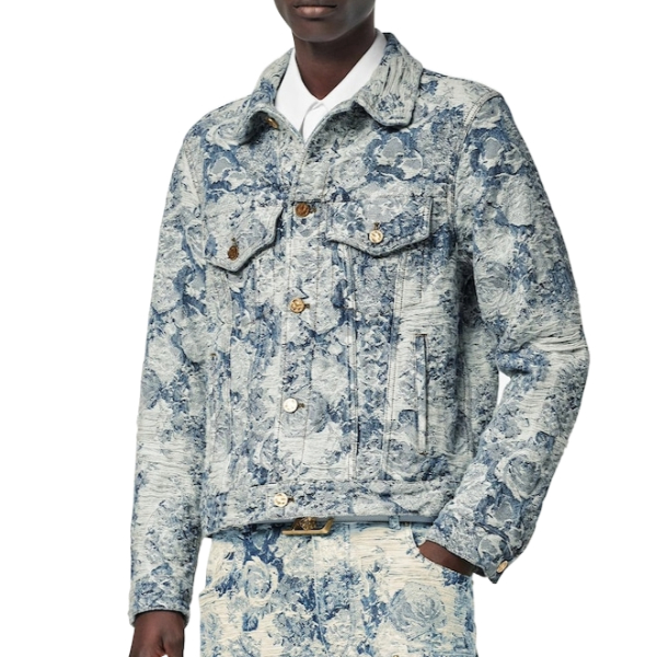 루이비통 꽃무늬 자카드 데님자켓 - V 공장 【매장 - 리셀가 400만원대】