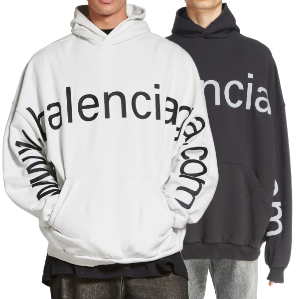 발렌시아가 오버사이즈 페이디드 후드티 2 COLOR - V 공장 【매장 - 리셀가 200만원대】