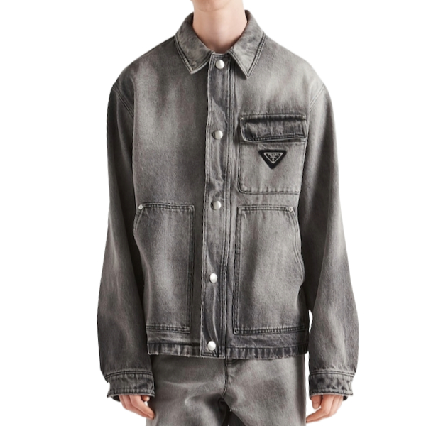 프라다 블루종 데님자켓 - 잔디집 공장 【매장 - 리셀가 350만원대】