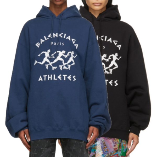 발렌시아가 마라톤 후드티 2 COLOR - 사슬 공장 【매장 - 리셀가 180만원대】