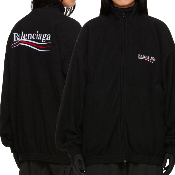 발렌시아가 웨이브로고 플리스자켓 - V 공장 【매장 - 리셀가 260만원대】