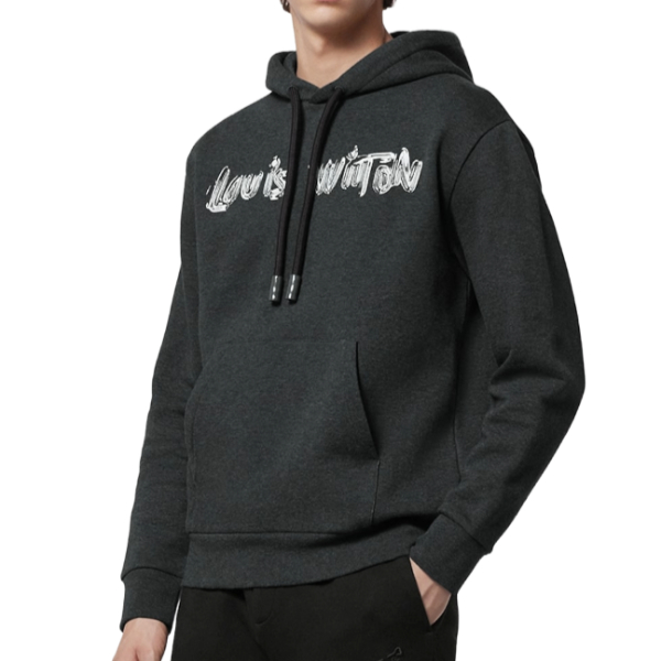 루이비통 프린티드 코튼 후드 볼캐닉 애쉬 후드티 - V 공장 【매장 - 리셀가 160만원대】