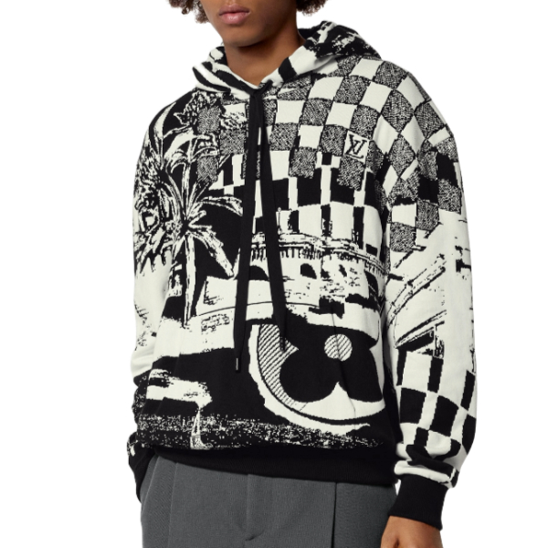 루이비통 파리지앵 콜라주 후드티 - 잔디집 공장 【매장 - 리셀가 360만원대】