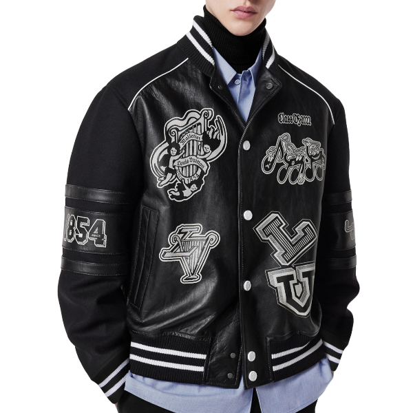 루이비통 패치 바시티 블루종 자켓 - V 공장 【매장 - 리셀가 830만원대】