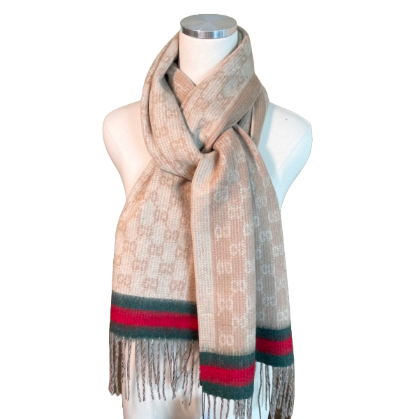 구찌 3선 자카드 목도리 2 COLOR - TD 공장 【매장 - 리셀가 120만원대】
