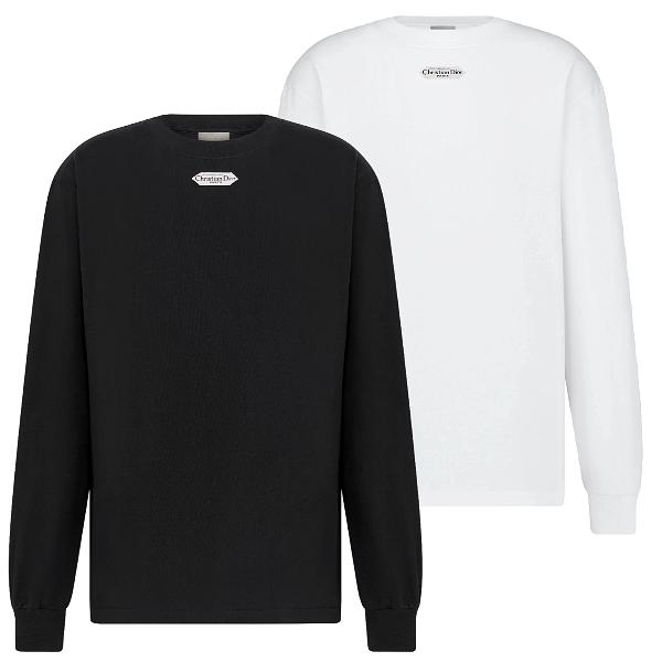 디올 라벨 롱슬리브 긴팔티셔츠 2 COLOR - 잔디집 공장 【매장 - 리셀가 120만원대】