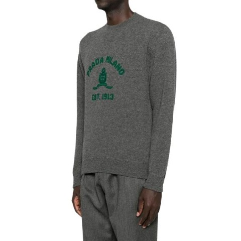 프라다 그린 로고 니트 - ZB 공장 【매장 - 리셀가 450만원대】